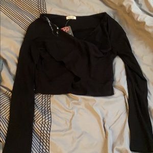 Long sleeve crop top